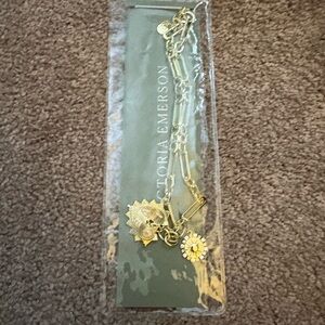 Victoria Emerson Gold Charm Necklace